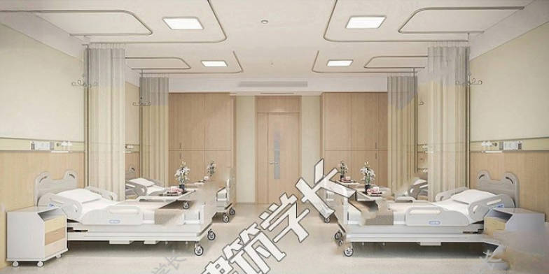 现代医院大厅病房SU模型合集医务室诊室病床护士站过道-1